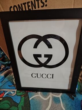 Logo Framed Art - Black & White